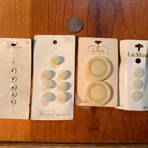 Vintage Buttons in original packages